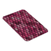 Pink Metallic Scales Textur Magnet (Rechte Seite)