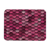 Pink Metallic Scales Textur Magnet (Horizontal)