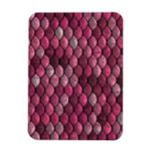 Pink Metallic Scales Textur Magnet (Vertikal)