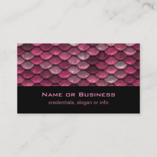 Pink Metallic Scales Textur Visitenkarte