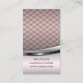 Pink-Metallic-Spulen Visitenkarte (Rückseite)