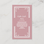 Pink Mexican Cielito Lindo Bücher für Baby Begleitkarte (Vorderseite)