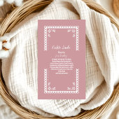 Pink Mexican Cielito Lindo Bücher für Baby Begleitkarte