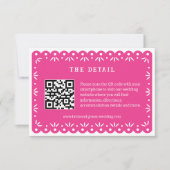 PINK MEXICAN PAPEL PICADO ENCLOUSURE CARD (Vorderseite)