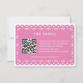 PINK MEXICAN PAPEL PICADO ENCLOUSURE CARD (Vorderseite)