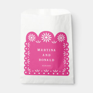 PINK MEXICAN PAPEL PICADO GESCHENKTÜTCHEN
