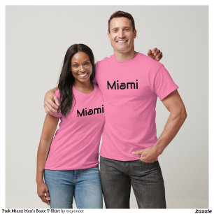 Pink Miami Men's Basic T - Shirt
