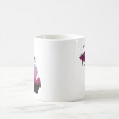Pink Michigan Staat Karte Pine Forest Camping Trip Kaffeetasse (Mittel)