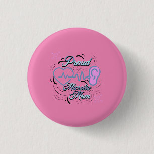 Pink Microtia Button