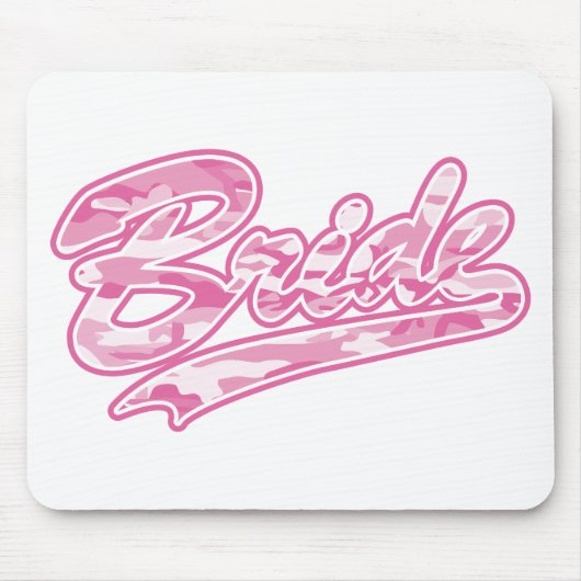 Pink Military Bride Camouflage Mousepad (Vorne)
