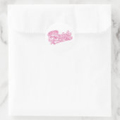 Pink Military Bride Camouflage Runder Aufkleber (Tasche)