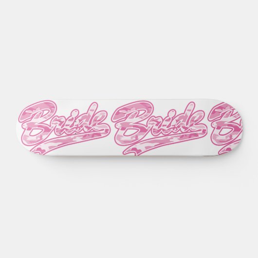 Pink Military Bride Camouflage Skateboard (Horizontal)