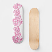 Pink Military Bride Camouflage Skateboard (Vorderseite)