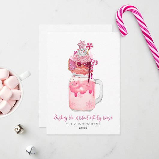 Pink Milkshake Sweet Holiday Weihnachten