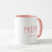 Pink Mimi Jahr etabliert Tasse (VorderseiteRechts)