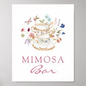 Pink Mimosa Bar Poster (Vorne)