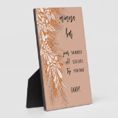 Pink Mimosa Bar Tabletop Schilder Plaque Fotoplatte (Seite)