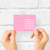 Pink Mini Habit Tracker Sticky Notes Post-it Klebezettel