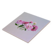 Pink Miniatur-Rose Fliese (Seite)