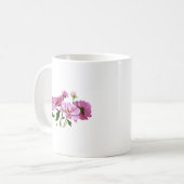 Pink Miniatur-Rose Kaffeetasse (Vorderseite Links)