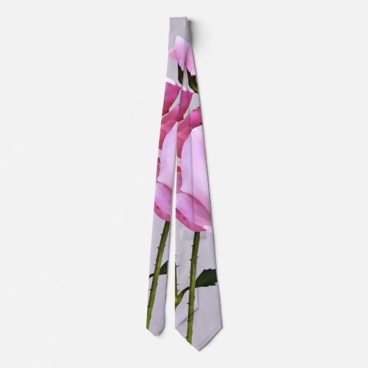 Pink Miniatur-Rose Krawatte (Rückseite)