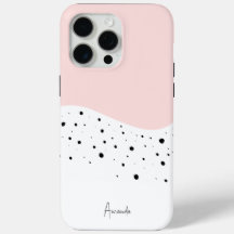 Pink minimale Design mit dots Case-Mate iPhone ca.
