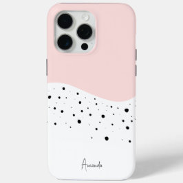 Pink minimale Design mit dots Case-Mate iPhone ca. Hülle