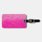 Pink-Minimalismus Gepäckanhänger (Vorderseite horizontal)
