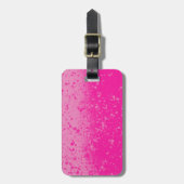 Pink-Minimalismus Gepäckanhänger (Vorderseite vertikal)