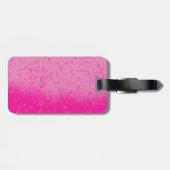 Pink-Minimalismus Gepäckanhänger (Rückseite horizontal)