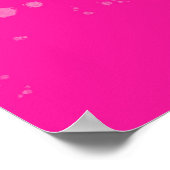 Pink Minimalismus Poster (Ecke)