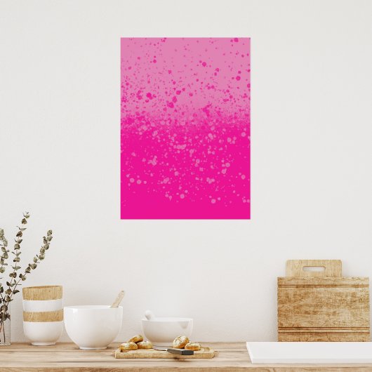 Pink Minimalismus Poster (Küche)