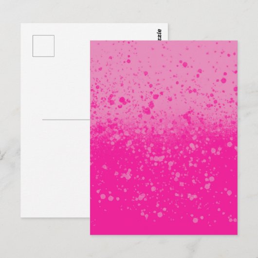 Pink-Minimalismus Postkarte (Vorne/Hinten)