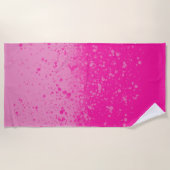 Pink-Minimalismus  Strandtuch (Vorderseite)