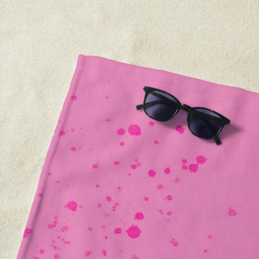 Pink-Minimalismus  Strandtuch (Beispiel)