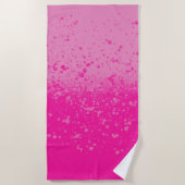 Pink-Minimalismus  Strandtuch (Vorderseite)