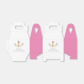 Pink Minimalistisch Bunny Wildblume Kinderdusche Geschenkschachtel (Ungefaltet)