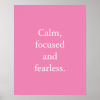 Pink Minimalistisch inspirierendes Zitat-Poster