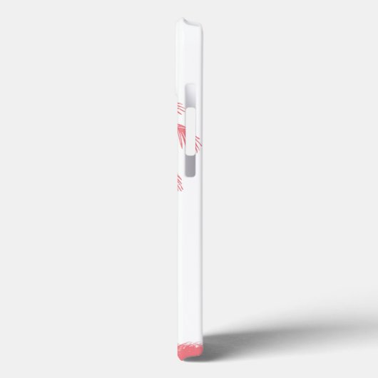 Pink Minimalistisch Palm Tree Handy Case iPhone /i (Rückseite / Links)