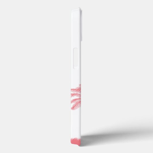 Pink Minimalistisch Palm Tree Handy Case iPhone /i (Rückseite / Rechts)