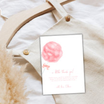 Pink Minimalistisch Sweet Bow Cotton Candy Baby Du