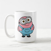 Pink Minion Cartoon Fanart Kaffeetasse (Links)