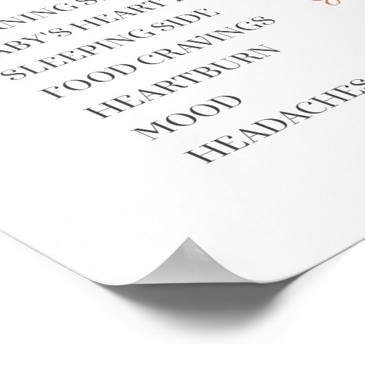 Pink Minze und Peach Pumpkin Alte Ehefrauen Poster (Ecke)