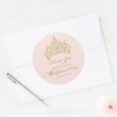 Pink Mis Quince Anos Gold Tiara Sticker (Umschlag)