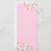 Pink Mis Quinceanera VIP Zugang Einladung (Rückseite)