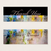 Pink Mist Champagne Vielen Dank für Ihre Hochzeits (Vorne & Hinten)