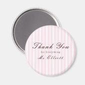 Pink Mist - Personalised Thank You Teacher Magnet (Vorderseite/Rückseite)