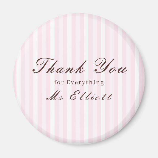 Pink Mist - Personalised Thank You Teacher Magnet (Vorne)