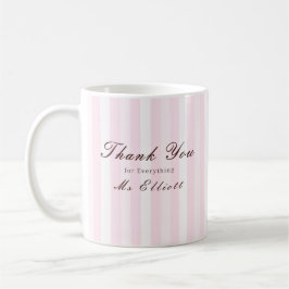 Pink Mist - Personalised Thank You Teacher Mug Kaffeetasse