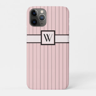 Pink mit Black Pinstripes Case